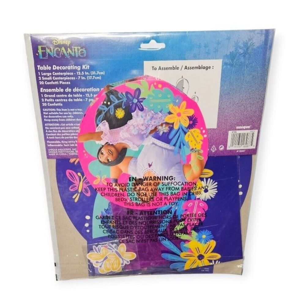 Disney's Encanto Table 3 Centerpieces Decorating Kit 20 Confetti Birthday Party - Picture 2 of 3
